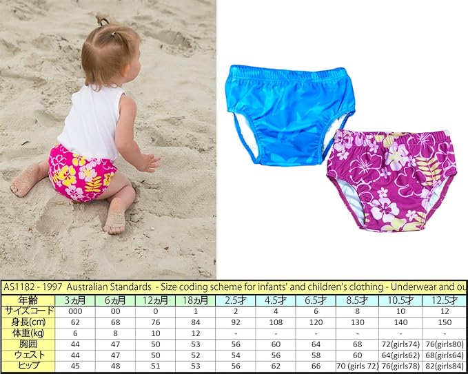 Baby Banz Baby-Girls Infant Uv Swim Diaper Sun Blossom