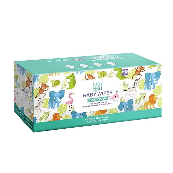 Baby Wipe Wet Wipes, Baby Wipes Unscented, 8 Packs, 640 Count