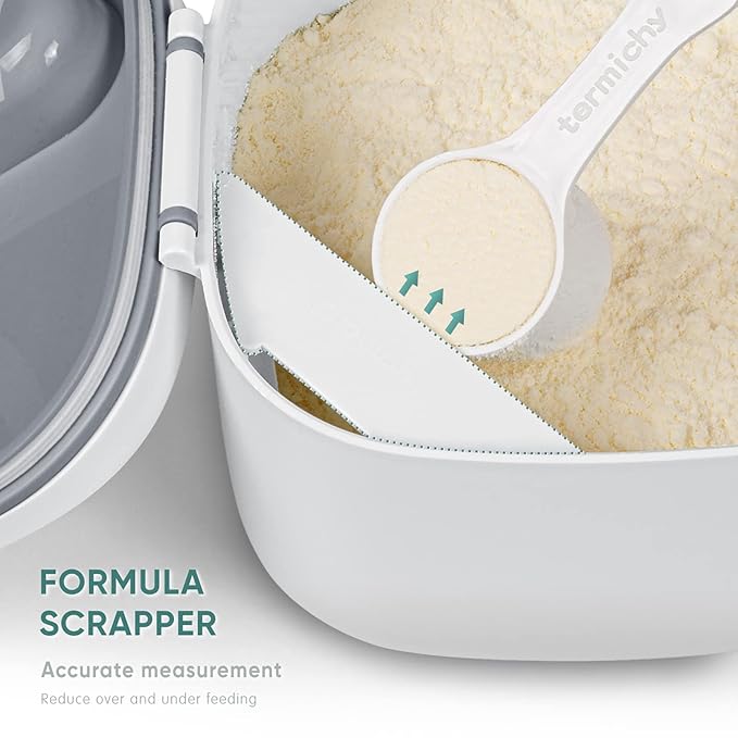Termichy Milk-Powder Formula Dispenser Container: 14OZ Baby Formula Storage Container for Travel - Portable Formula Holder 400g