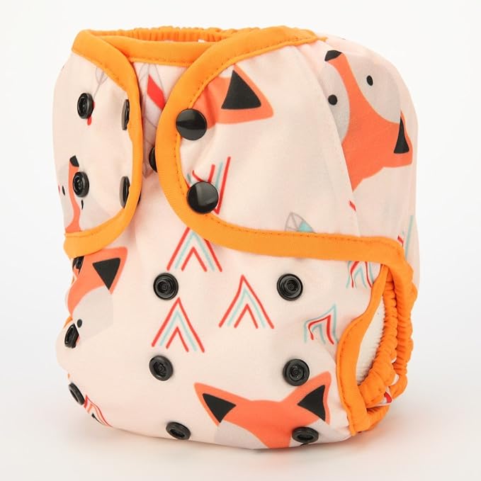Baby Diaper Cover Nappy One Size 8lbs to 36lbs (Fox)