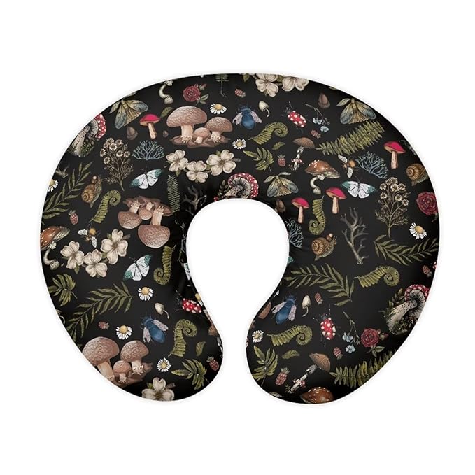 Mushroom Nursing Pillow Cover Girls, Breastfeeding Pillow Cover for Baby, Snug Fits Newborn Nursing Pillow Case, Super Soft Breathable