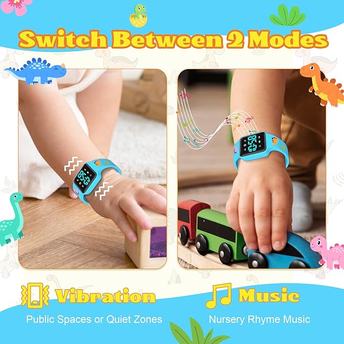Toddler Potty Training Set – Potty Training Watch with Musical/Vibration Countdown Alerts, Fun Board Book, Progress Chart & Reward Stickers – Interactive Potty Training Kit for Kids Ages 2-6
