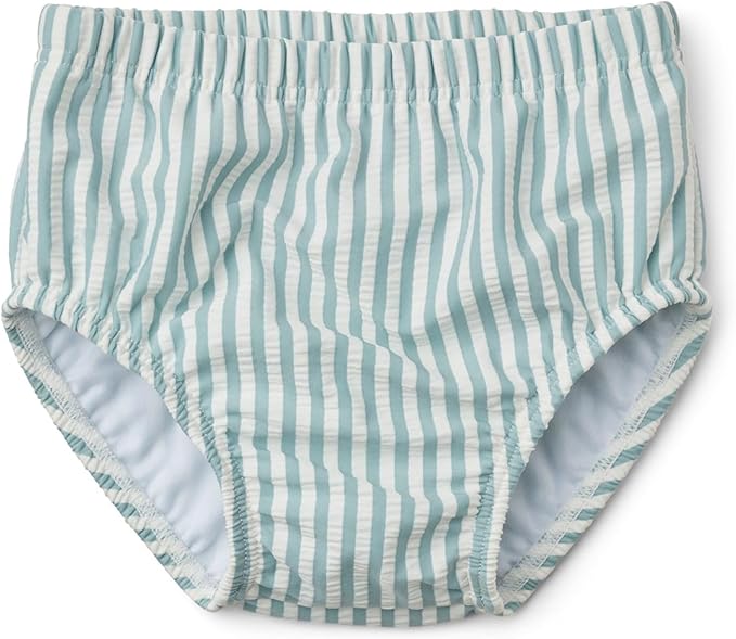 Toddler Boys Swim Diapers Reusable Swimming Diaper BPA Free Seersucker Non Disposable Swim Pants 2-3T