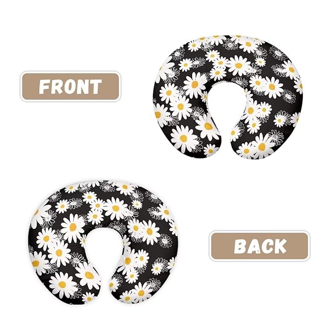 Daisy Nursing Pillow Cover Fits The Original Support for Breastfeeding, Bottle Feeding, and Bonding Pineapple Daisy Comfortable Slipcover for Baby Girl and Boy