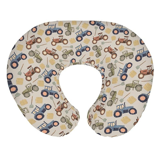 Vintage Tractors Baby Nursing Pillow Covers for Boy Girl Farm Tractor Harvest Nursery Feeding Pillowcase for Breastfeeding Pillows Farmhouse Trucks Vehicle Soft Stretchy Covers for Newborn Infant