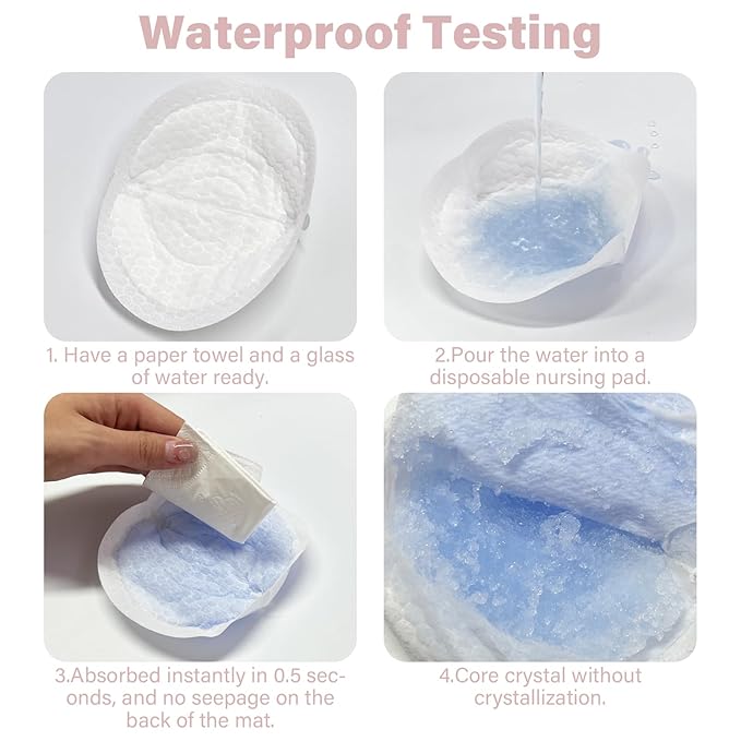 Disposable Breast Pads Nursing, Super Soft & Ultra Absorbent Breastfeeding Pads - Leak-Proof, Ultra Thin Stay-Dry Nursing Pads for Milk Leakage Protection - 200 Count (White)