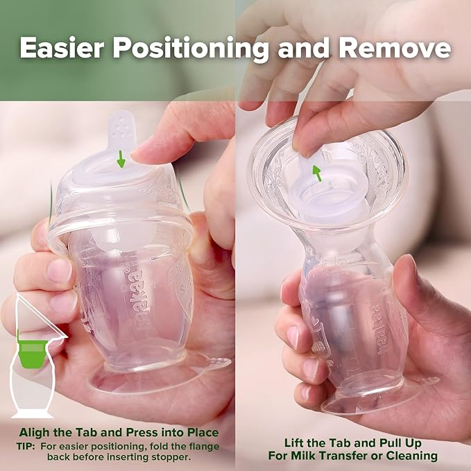 haakaa Silicone SpillGUARD Insert - Patent-Pending Design Breast Pump Stopper for Saving Precious Breastmilk from Spilling & Wasting, Compatible with All Generations of haakaa Pumps