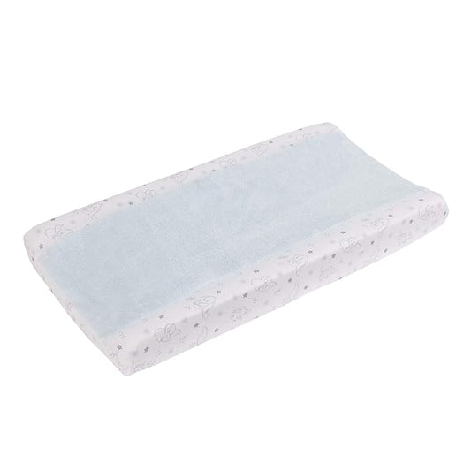 Disney Dumbo - Shine Bright Little Sta Aqua, Grey and White Super Soft Changing Pad Cover