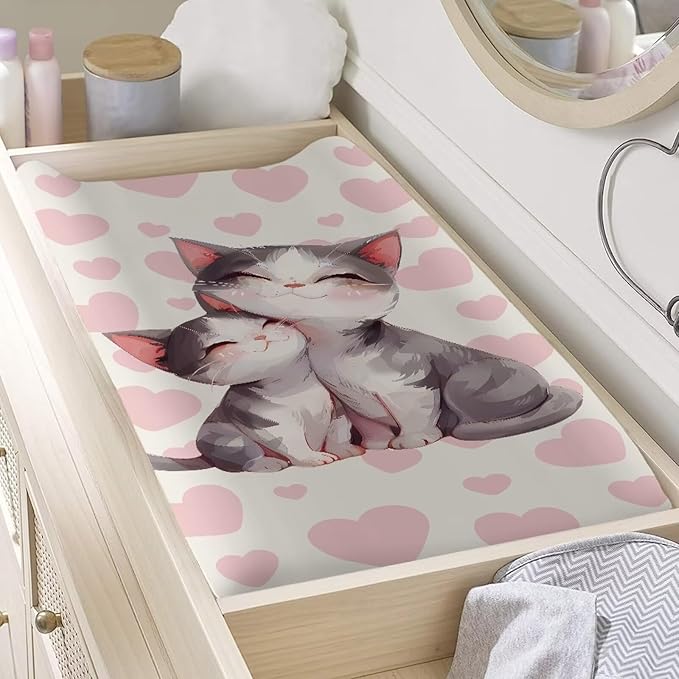 Changing Pad Covers for Boys Girls Carddle Sheet Set for Baby Boys Girls Breathable & Washable Cover