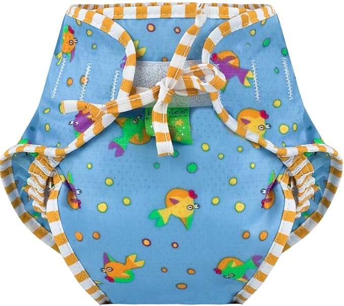 Kushies Swim Diaper, Goldfish Print, Medium