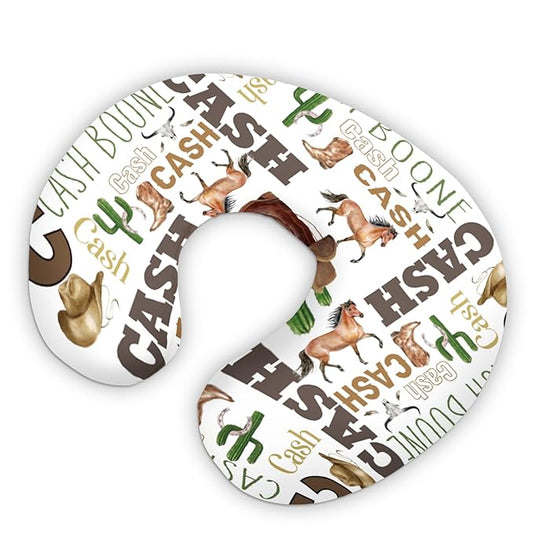 Dyoart Baby Nursing Pillow Cover,Custom Name Gifts,Ultra Soft Comfortable for Infant Boys Girls,Breastfeeding,Horse(one Size)
