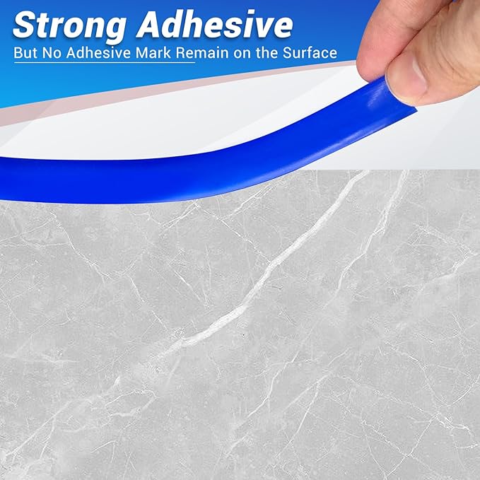 Rubber Edge Corner Trim, Self Adhesive L Shaped Edge Guard for Tile, Small Size Peel and Stick Edge Protectors, Wall and Furniture Edges, Blue Color, 20Ft