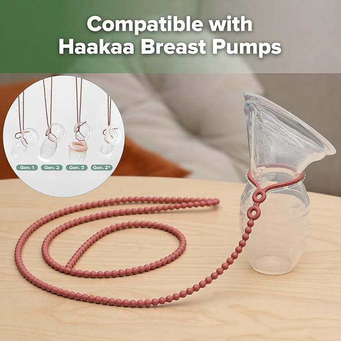 haakaa Breast Pump Strap for haakaa Gen.1/2/3 Manual Breast Pump Silicone Strap | Color: Rust