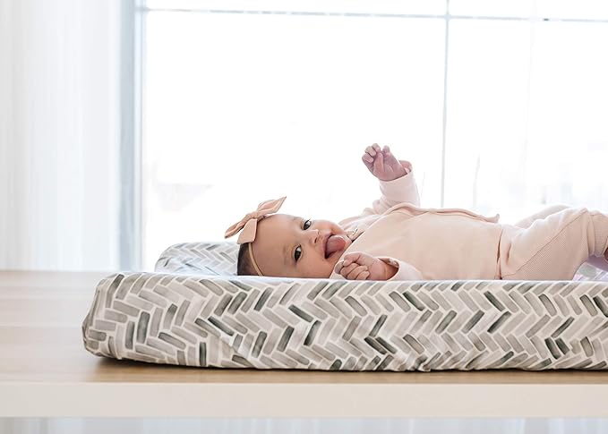 Copper Pearl Premium Knit Changing Pad Cover Soft, Stylish, and Universal Fit for All Standard Diaper Changing Pads, Trendy Design Changing Pad Covers, Alta