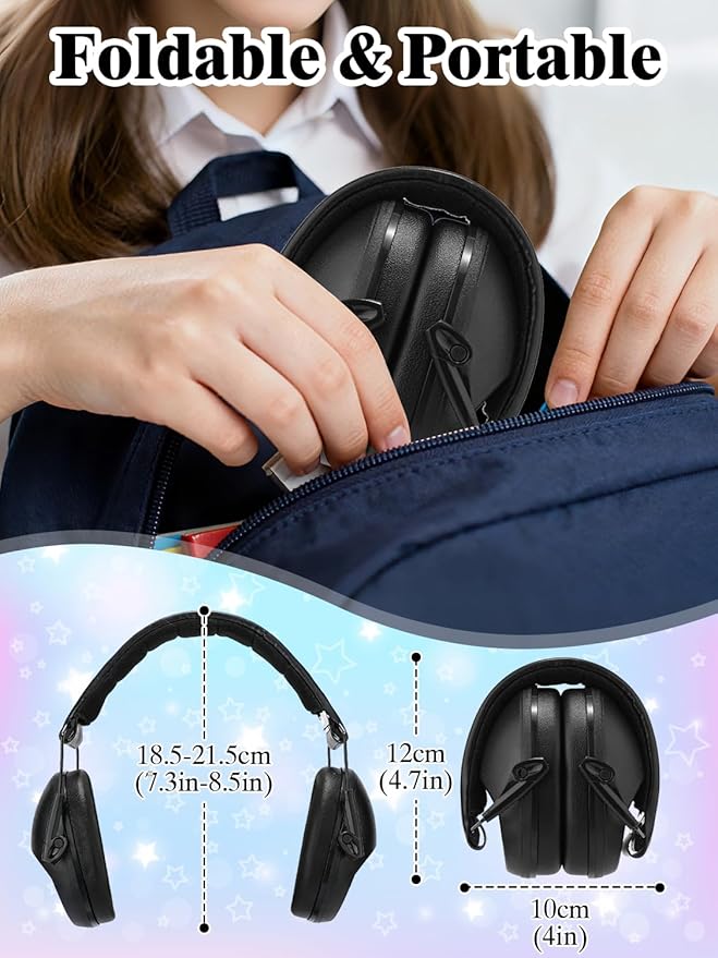 sundee Kids Noise Cancelling Headphones Ear Muffs for Noise Reduction Hearing Protection for Autism Chirldren