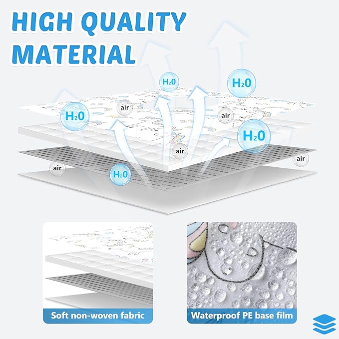 100 Pcs Toilet Seat Covers Disposable for Kids Toddler Extra Large Paper Potty Seat Cover Individually Wrapped Portable Toilet Training Liners for Travel Toilet Seat Covers Public Restrooms (Unicorn)