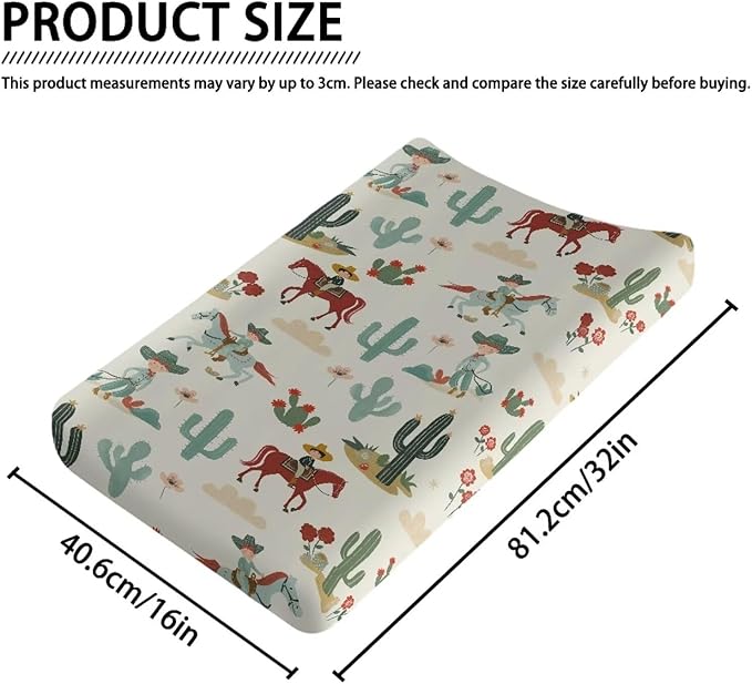 Horse Riding Changing Pad Cover Breathable Stretchy Universal Tray Table Mat Washable Lightweight Waterproof Nursery Pad Change Cover