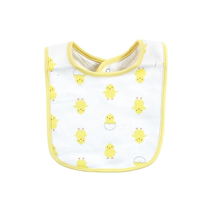Hudson Baby Unisex Baby Cotton Bib and Sock Set, Eggstra Cute, One Size