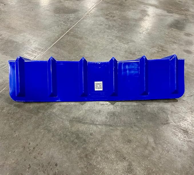 Mytee Products 8"x8"x48" Blue Flatbed Corner Protector - V Shaped Edge Guard for Tie-Down Winch & Ratchet Straps - Plastic Corner Protector for Flatbed Trailer Cargo Load (10 Pack)