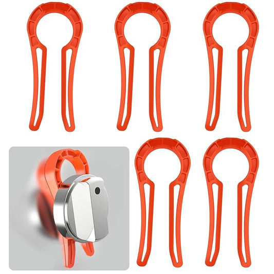 Stove Locks Child Safety, 5 Pack Stove Knob Locks with Universal Size, Clear View Stove Knobs Locks for Kids and Pets Proof