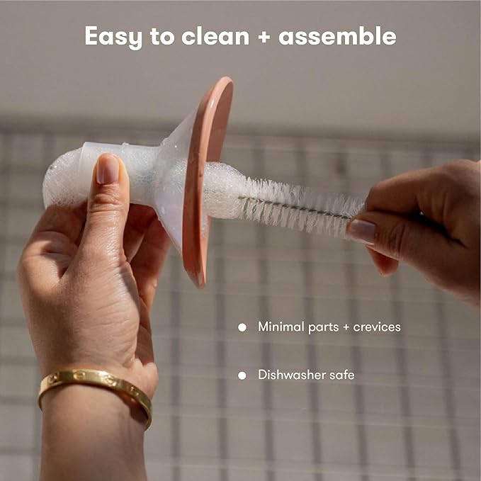 2-in-1 Manual + Silicone Suction Breast Pump SoftFeel Flange 21mm