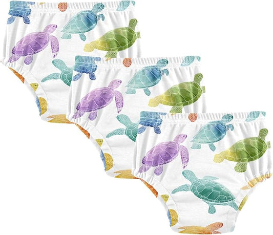 Toddler Potty Training Underwear Cotton Absorbent Soft Baby Girl Boy Potty Training Pant 2T-5T
