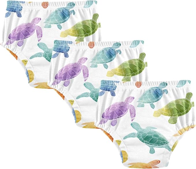 Toddler Potty Training Underwear Cotton Absorbent Soft Baby Girl Boy Potty Training Pant 2T-5T