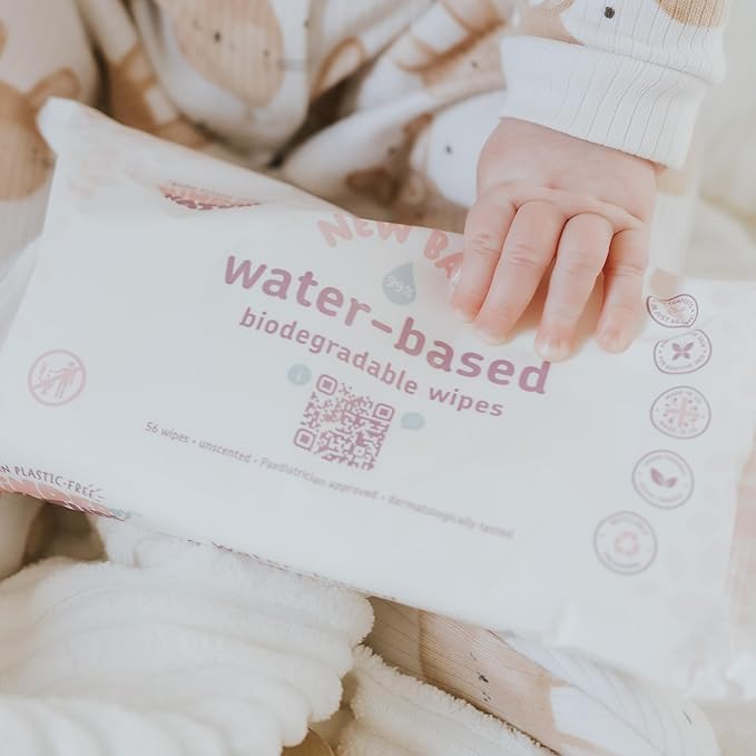 Jackson Reece Kinder by Nature Water-Based Baby Wipes - 56 Count (Case of 12 packs)