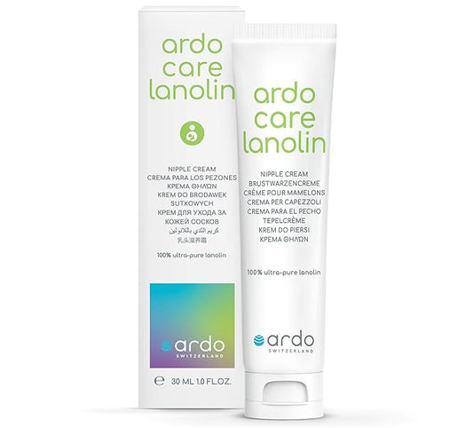 Ardo Care Lanolin Nipple Cream (30ml/1 fl.oz) - from Europe, 100% Pure Lanolin for Breastfeeding Moms, Provides Quick Soothing Relief for Sore Nipples, 30ml (1 fl.oz)