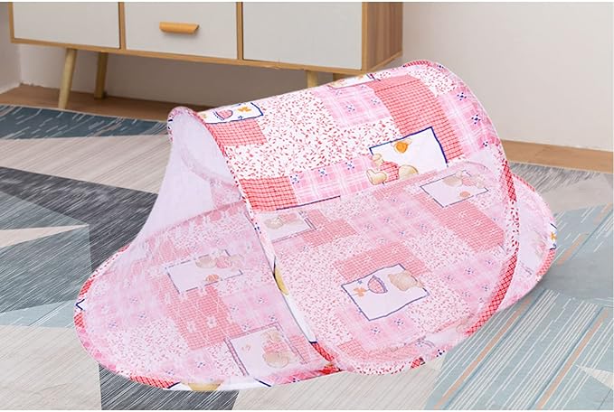 Baby Crib net, Breathable mesh Design Two-Way Zipper Easy Access, Infant Bed net, Cotton Polyester mesh for Safe Sleeping Infants Parents Travel Home use
