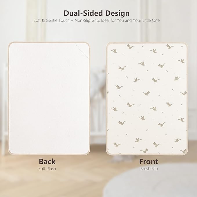 Portable Changing Pad for Baby, Absorbent and Soft Diaper Changing Pad Portable 2 Pack Changing Mat Travel 35 * 29.5 inch, Newborn Shower Gifts - Apricot&Goose