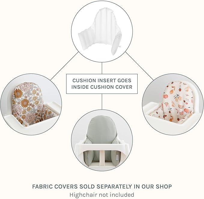 Yeah Baby Goods Inflatable High Chair Cushion Insert – Inflatable Baby Seat Insert for IKEA Highchairs & More – Easy to Use Support Cushion for Antilop High Chair