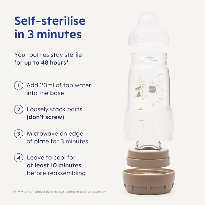 MAM 160 ml Anti Colic Bottle (3-Pack) (Gold)