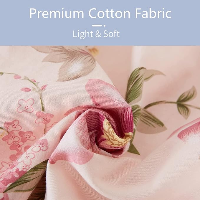 Insular Nursing Cover for Breastfeeding, Infant Feeding Cover Breathable Cotton Privacy Breastfeeding Apron, Pink Begonia