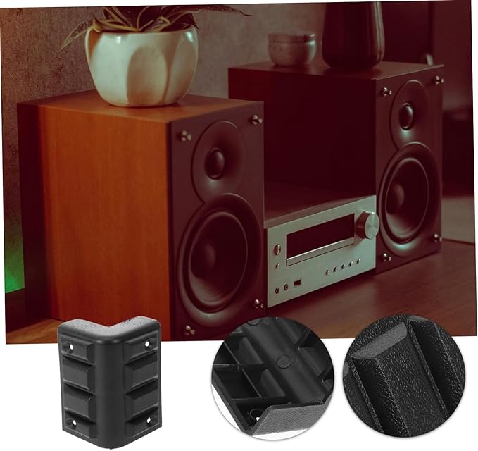 20Pcs Plastic Corner Protectors for Speakers Edge Guards for Luggage and Boxes Stylish Design Wear Resistant for Cabinet and Stage Speaker Protection