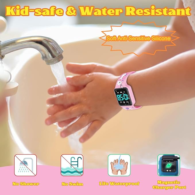 Toddler Potty Training Set – Potty Training Watch with Musical/Vibration Alerts, Fun Board Book, Progress Chart & Reward Stickers – Interactive Toilet Learning Kit for Boys and Girls Ages 2-5