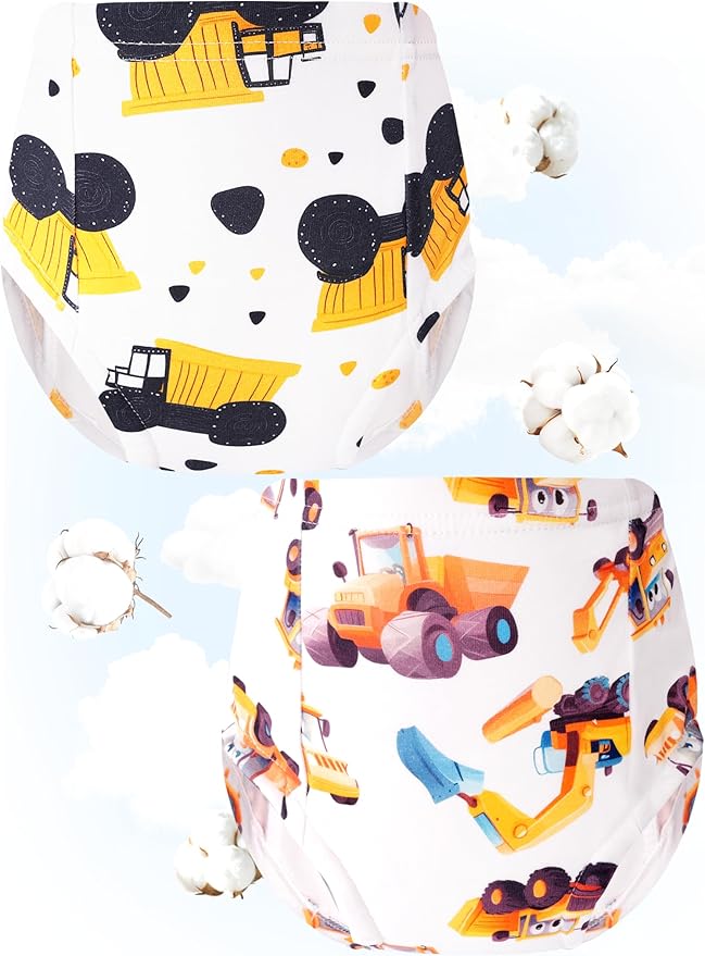 Boys Potty Training Underwear Pee Pants Cotton Absorbent Leak Resistant 4-Pack For Toddler 2t 3t 4t 5t 6 7 8 10