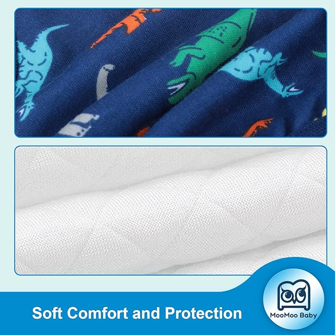 MooMoo Baby Training Underwear 4 Packs Absorbent Toddler Potty Training Pants for Boys and Girls-Cotton Animal Print 2T-6T