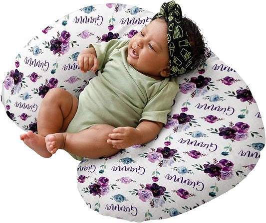 Dyoart Baby Nursing Pillow Cover,Personalized Soft Nursing Covers,Custom Name Breastfeeding Pillow Cover for Bottle Feeding,Gifts for Infant Boys Girls(one Size)