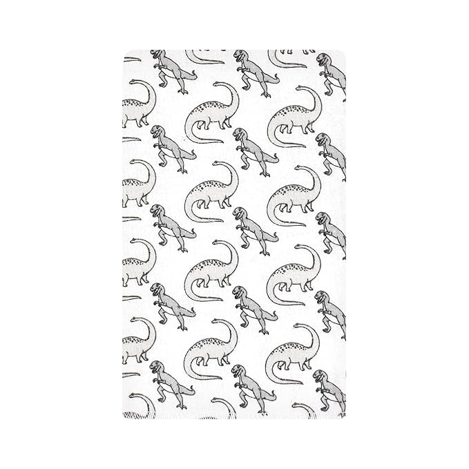 Hudson Baby Unisex Baby Cotton Flannel Burp Cloths 10-Pack, Neutral Dino World, One Size