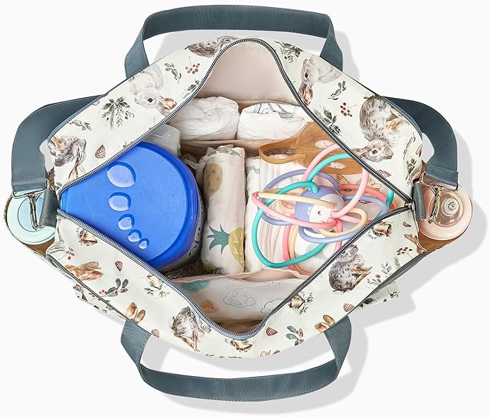 Kamay's Mummy Shoulder Bag Diaper Bag Chic Nappy Changing Bag Tote/Messenger Style Large with Changing Mat, Adjustable Straps