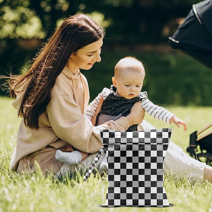 Bohemia Wet Dry Bags for Diaper Waterproof Swimsuit Washable Reusable Bag for Diapers Dirty Yoga Gym Beach Clothes Plant Gifts for Friend Women Men 12.5x10.2 Inches