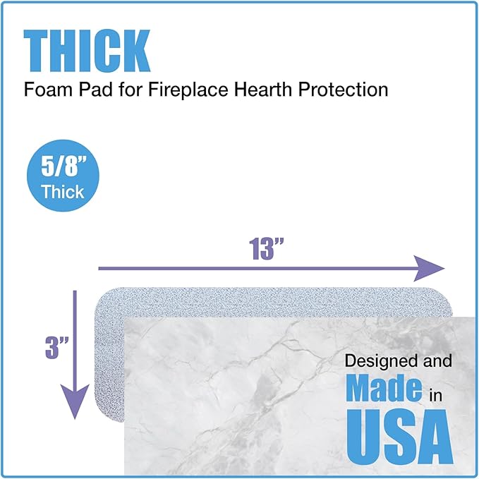 Kidkusion Soft Seat Edge Cushion | Made in USA | 60" | Taupe | Fireplace Safety Cushion | Hearth Pad