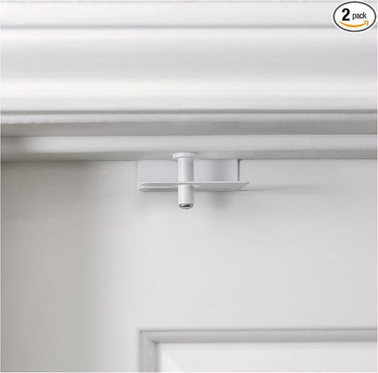 2 Pack – GlideLok Child Safety Door Top Lock | for Interior & Exterior Doors | Lock & Unlock from Both Sides | Stop Kids, Pets, Dogs & Cats from Opening Doors