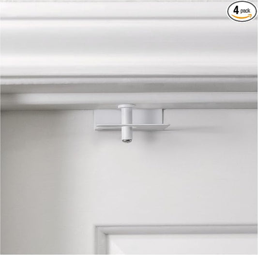4 Pack – GlideLok Child Safety Door Top Lock | for Interior & Exterior Doors | Lock & Unlock from Both Sides | Stop Kids, Pets, Dogs & Cats from Opening Doors