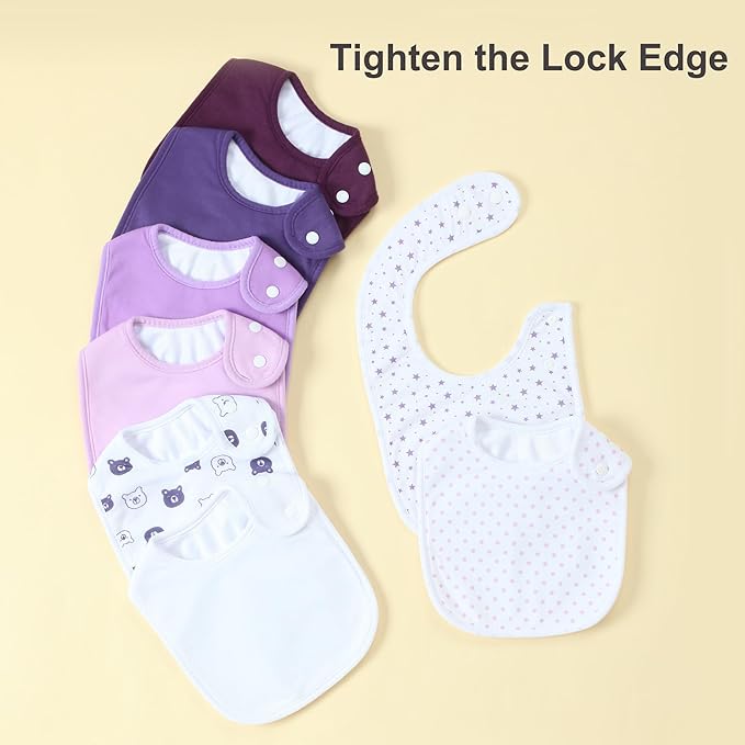 Waterproof Baby Bibs for Boys & Girls Soft and Absorbent Bandana Drool Bibs Set for Infant Newborn 0-12 Months