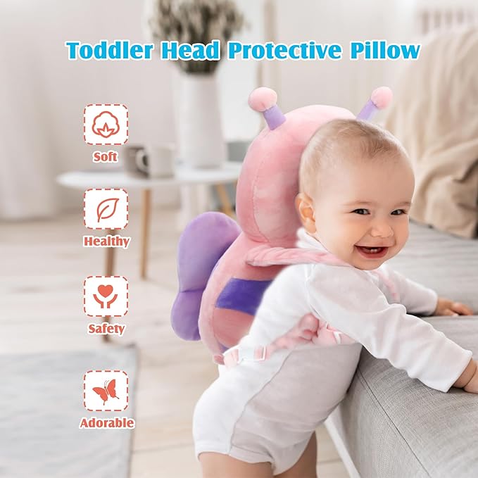 Baby Head Protector Cushion Toddler Backpack, Baby Safety Products for Toddler Head Protection for Crawling & Walking