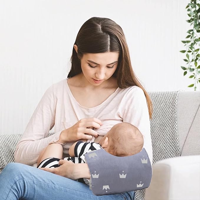 Cozy Cradle Pillow, Cozy Cradle Arm Pillow for Feeding Baby, Baby Nursing Pillow Head Support Pillow for Breastfeeding（Grey）