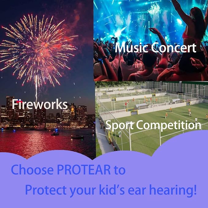 Kids Hearing Protection,25dB NRR Noise Reduction,Sound Proof for Kids,Toddler,Safety Earmuffs for Concert,Airplane,Autism,Monster Jam,Travel,School- Black RedPigment