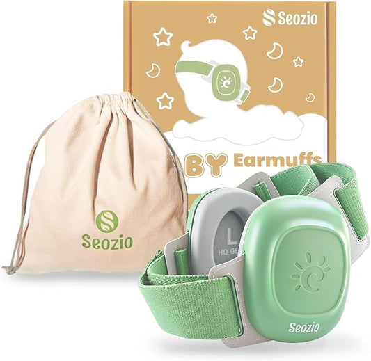 Baby Muffs Noise Reduction Headphones for Toddlers, Protects Hearing Earmuff for Baby 3–48 Months, 24dB Noise Cancelling Headphones for Airplane Travel, Party and Fireworks.